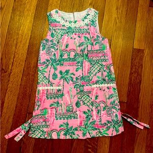 Lilly Pulitzer pink floral dress size 6